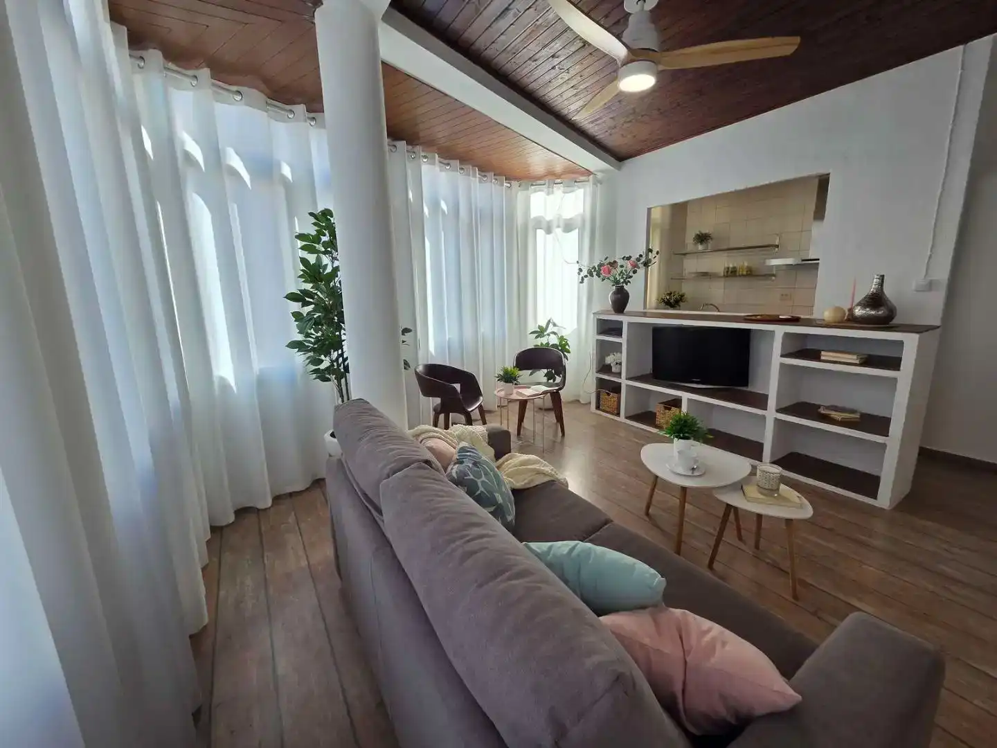 Sala d'estar de Pis de lloguer en Vinaròs amb Balcó