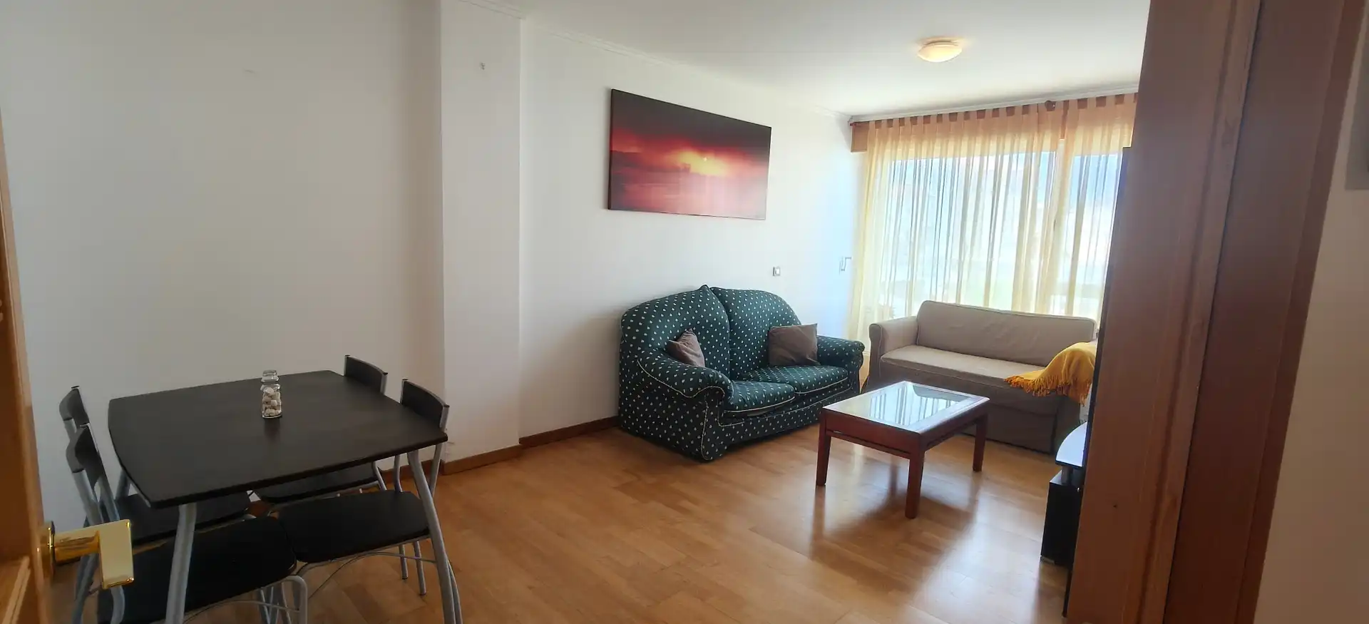 Living room of Flat for sale in Cedeira  with Heating, Parquet flooring and Storage room