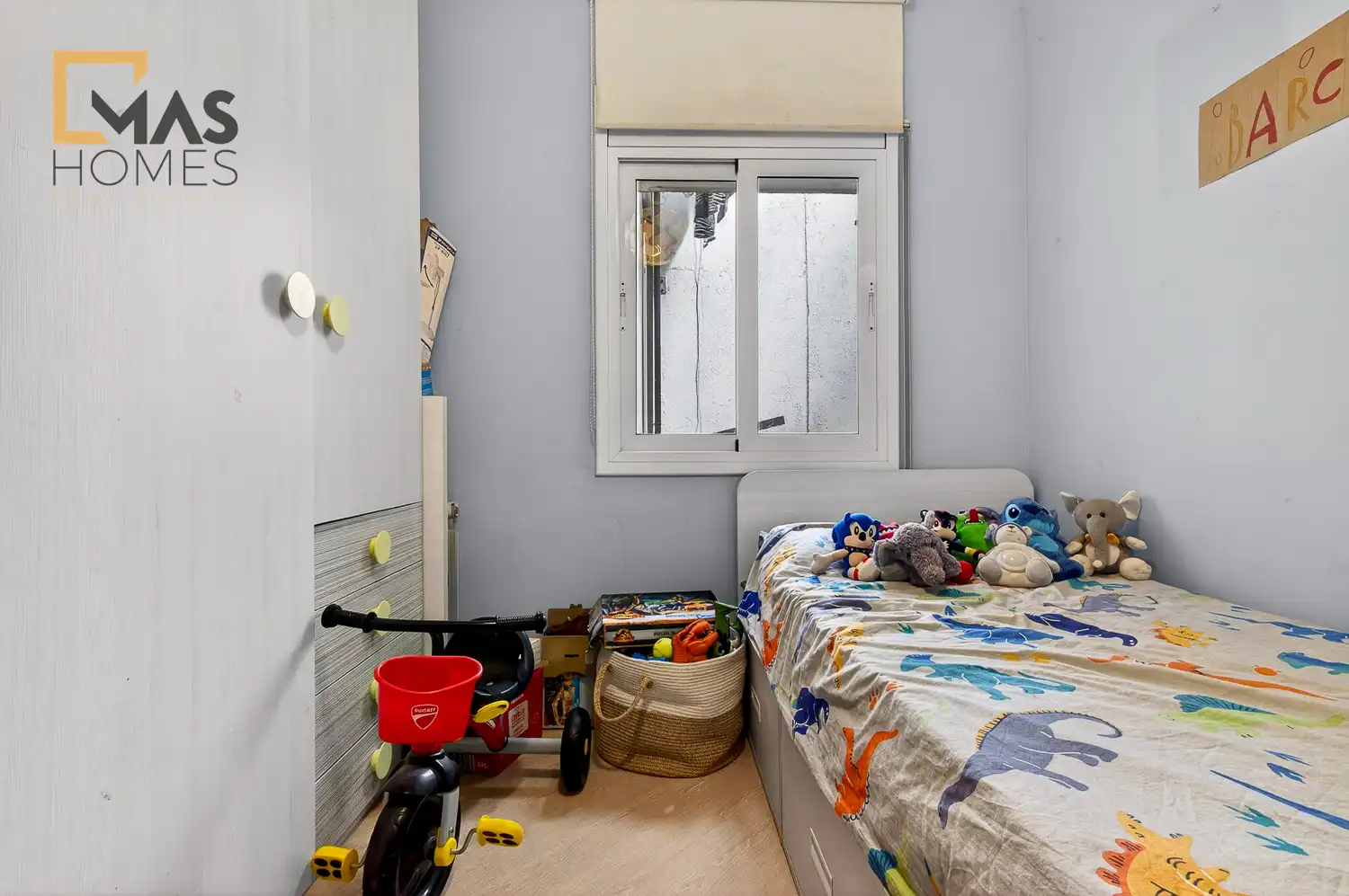 Schlafzimmer von Wohnung zum Verkauf in Terrassa mit Klimaanlage, Heizung und Terrasse