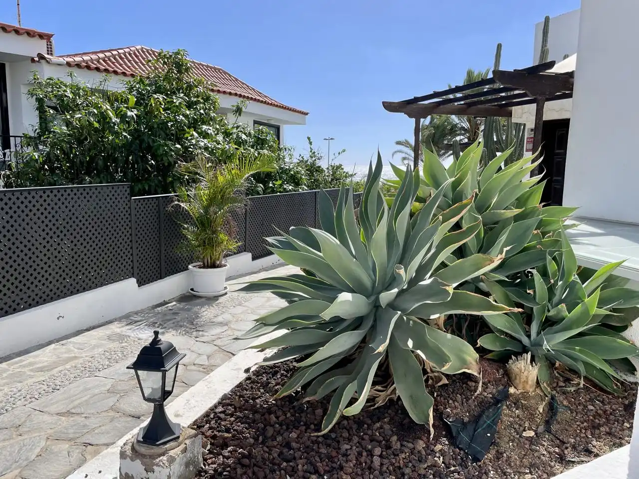 Jardí de Dúplex de lloguer en San Bartolomé de Tirajana amb Aire condicionat, Jardí privat i Terrassa