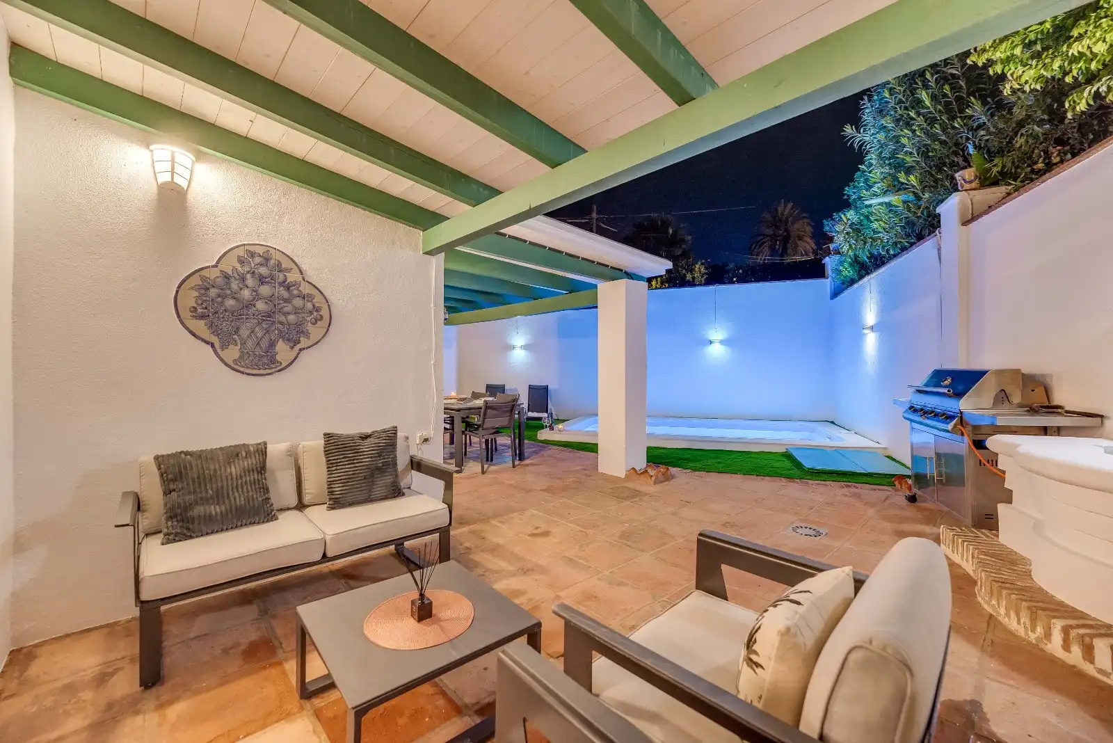 Terraza de Casa o chalet en venta en Marbella con Aire acondicionado, Calefacción y Jardín privado
