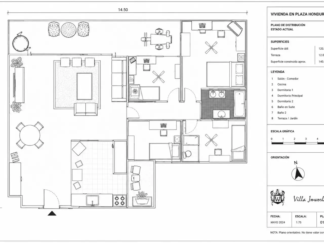 Penthouse mit Aufzug zur Miete in plaza honduras 7 46022, imagen 10