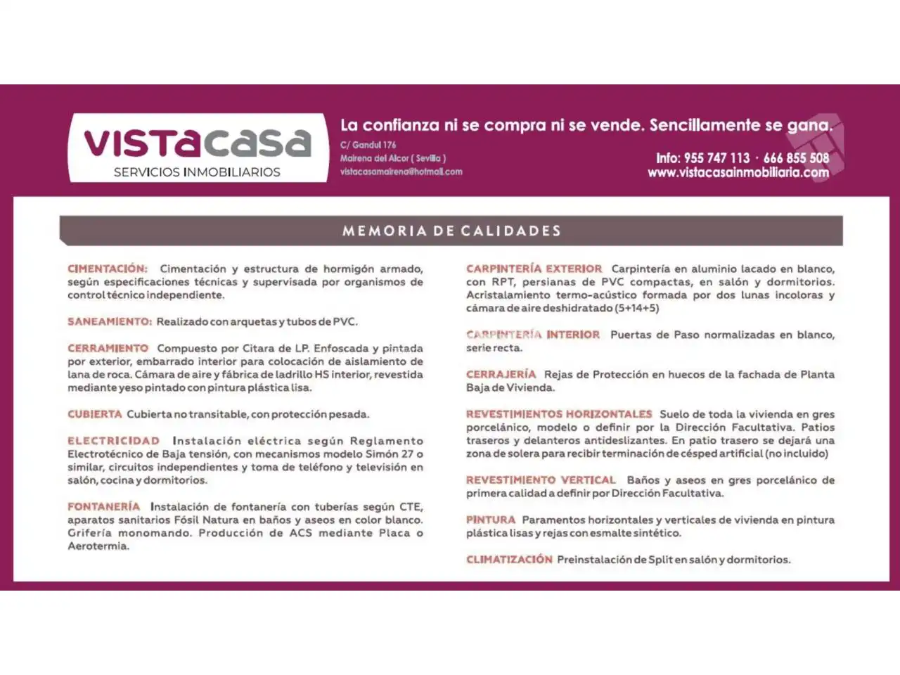 Casa adosada en venta en El Viso del Alcor con Aire acondicionado, Calefacción y Terraza