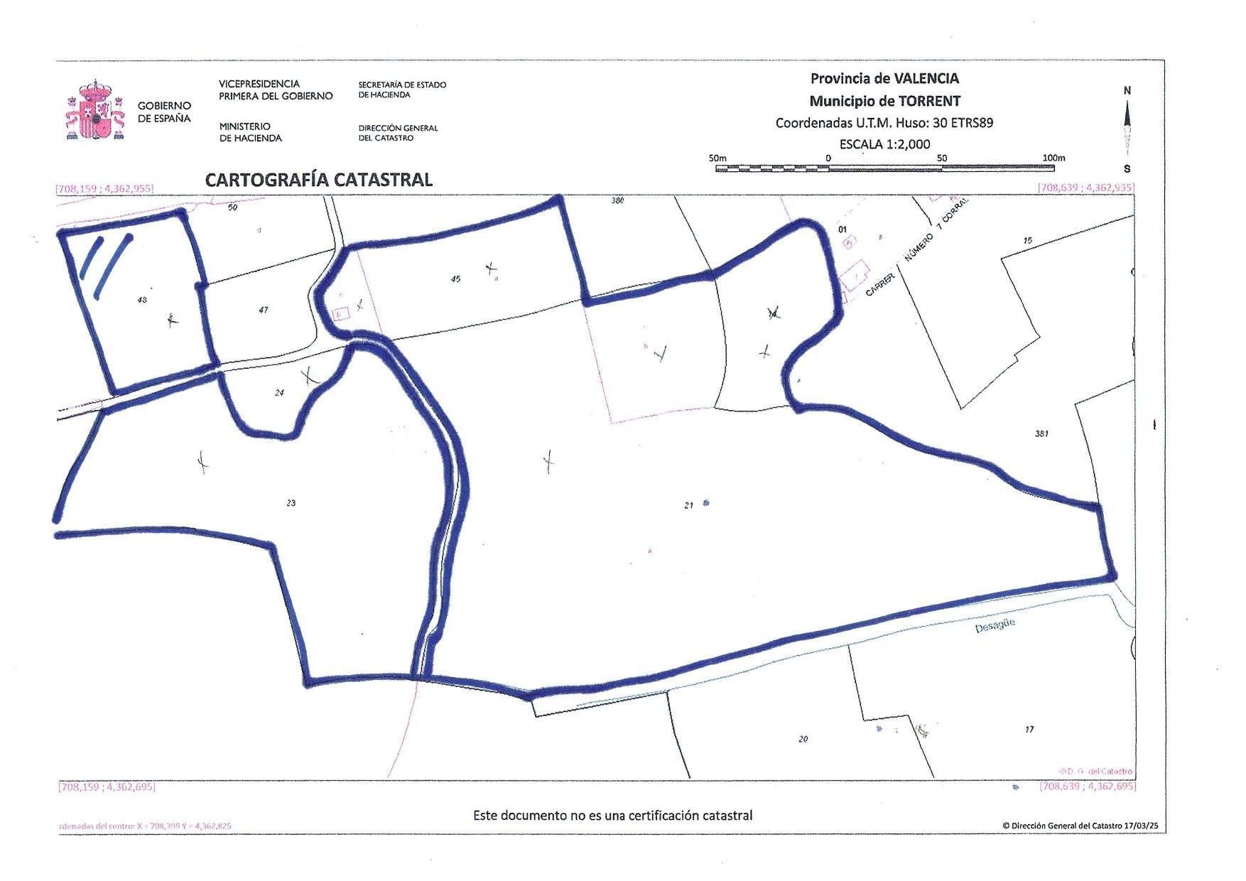 Land for sale in Torrent