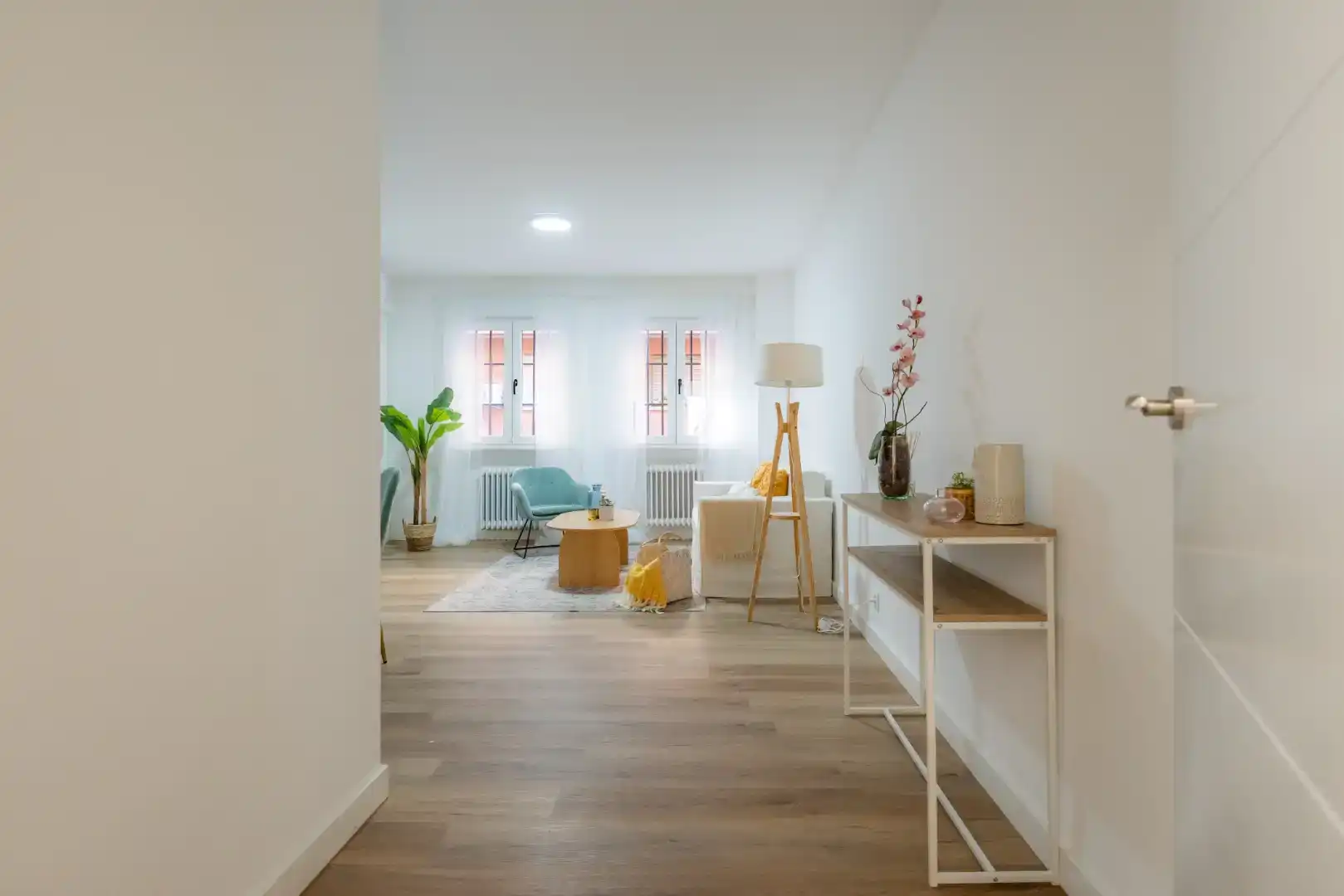 Sala d'estar de Pis en venda en Las Rozas de Madrid amb Aire condicionat, Jardí privat i Forn
