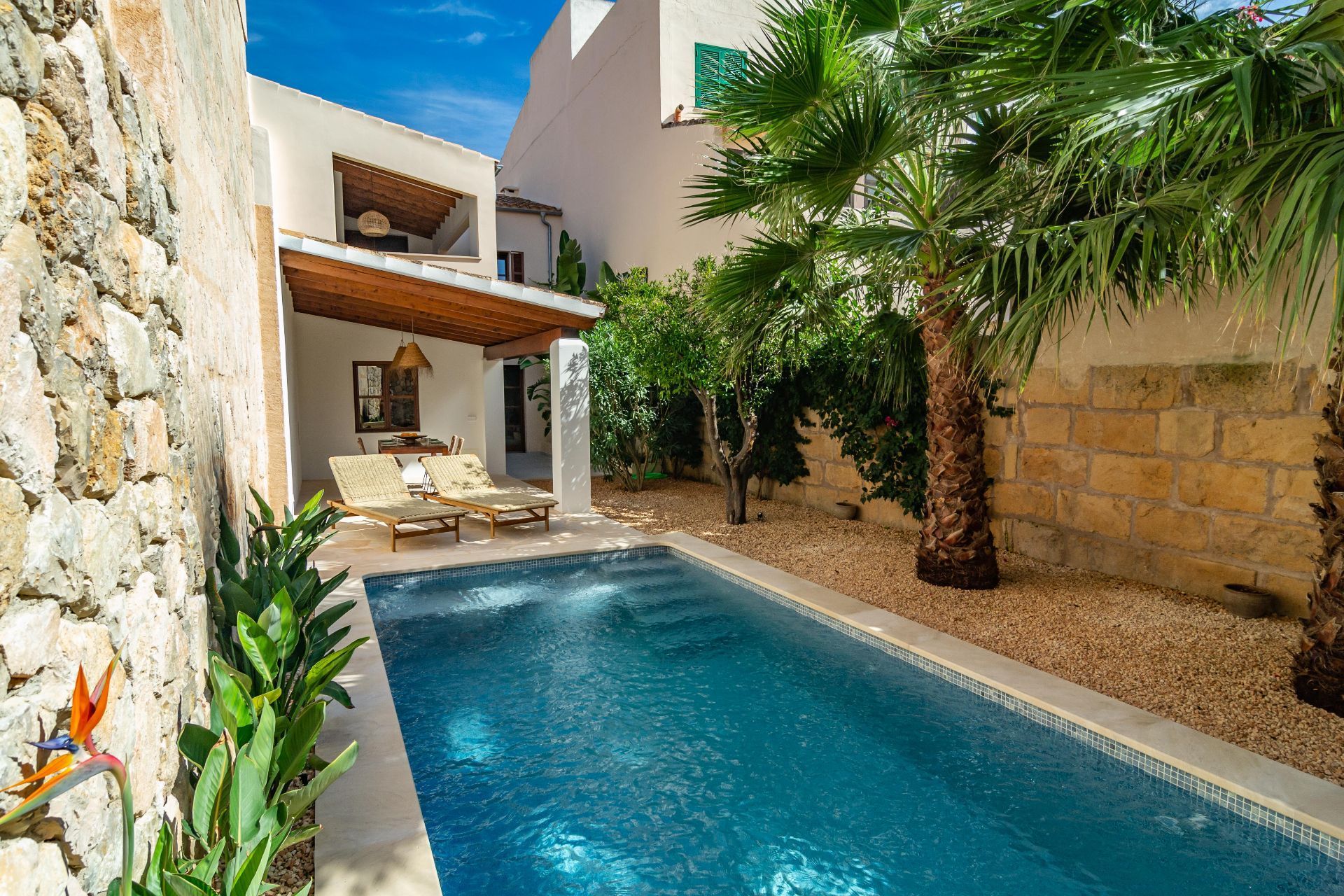 Swimming pool of House or chalet for sale in Petra  with Air Conditioner, Private garden and Terrace