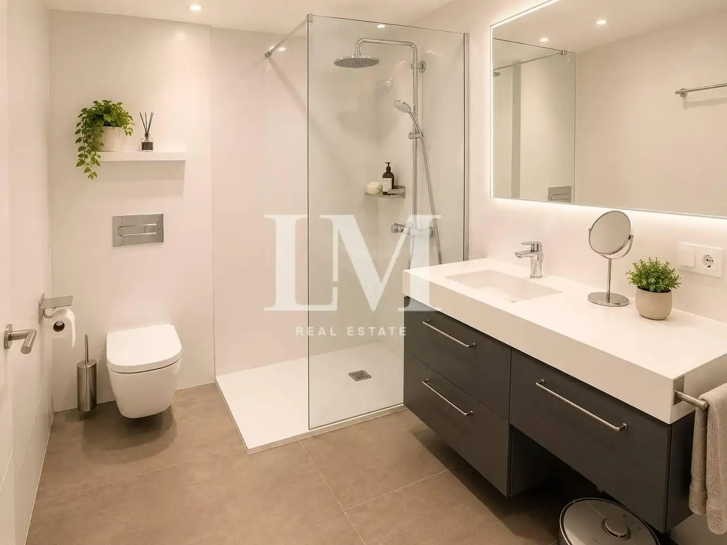 Bany de Apartament de lloguer en Sant Quirze del Vallès amb Aire condicionat, Moblat i Balcó