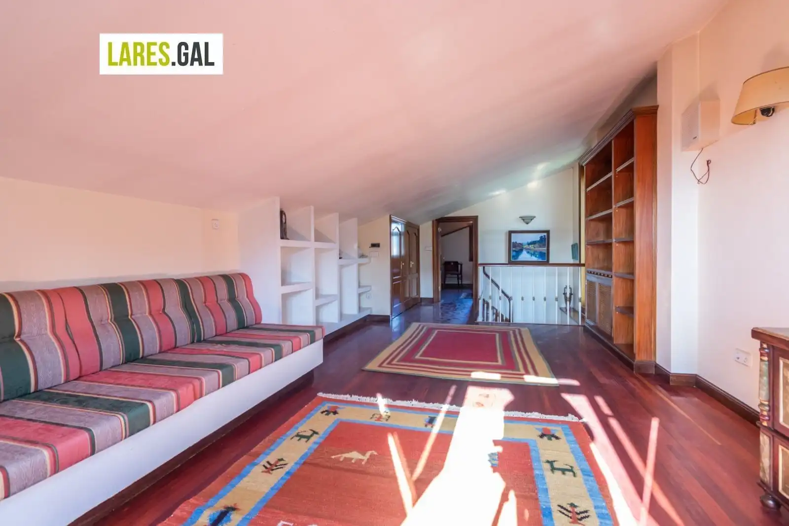 Sala d'estar de Casa o xalet de lloguer en Moaña amb Calefacció, Terrassa i Moblat