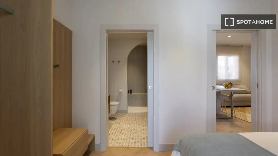 Bedroom of Apartments for share in San Cristóbal de la Laguna  with Air Conditioner, Terrace and Furnished