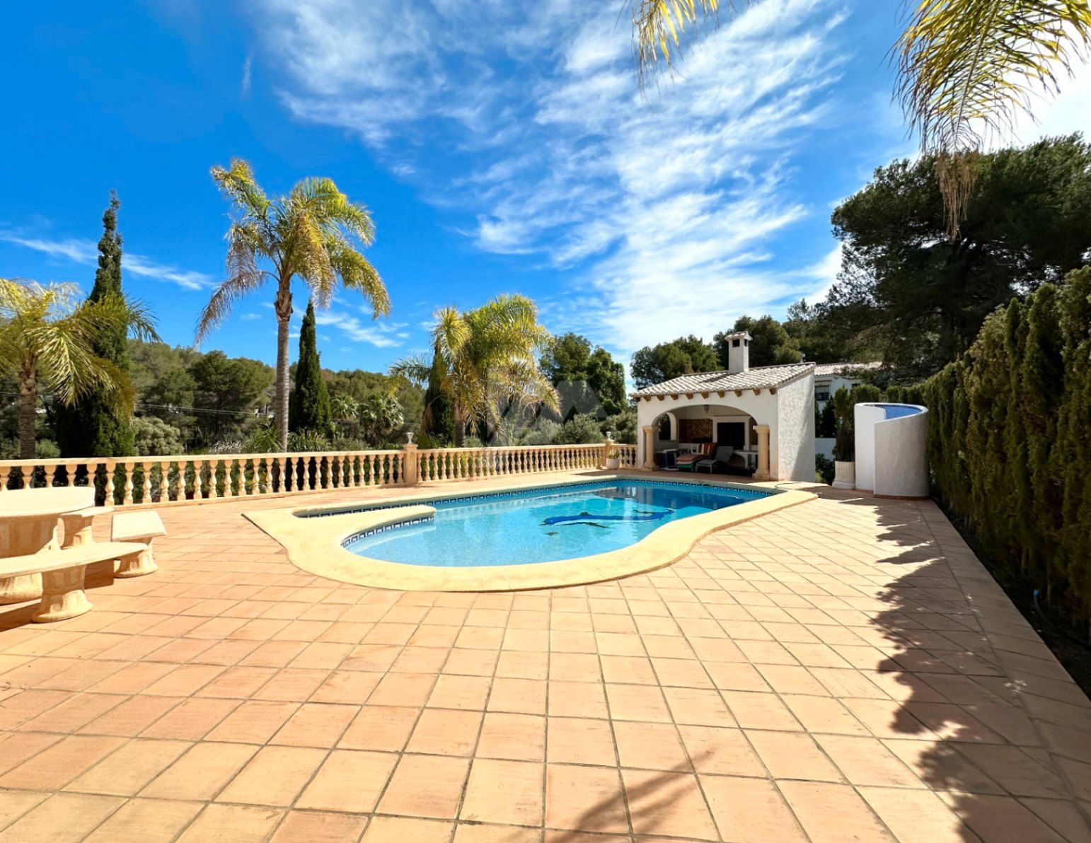Exterior view of House or chalet for sale in Moraira  with Air Conditioner, Heating and Private garden