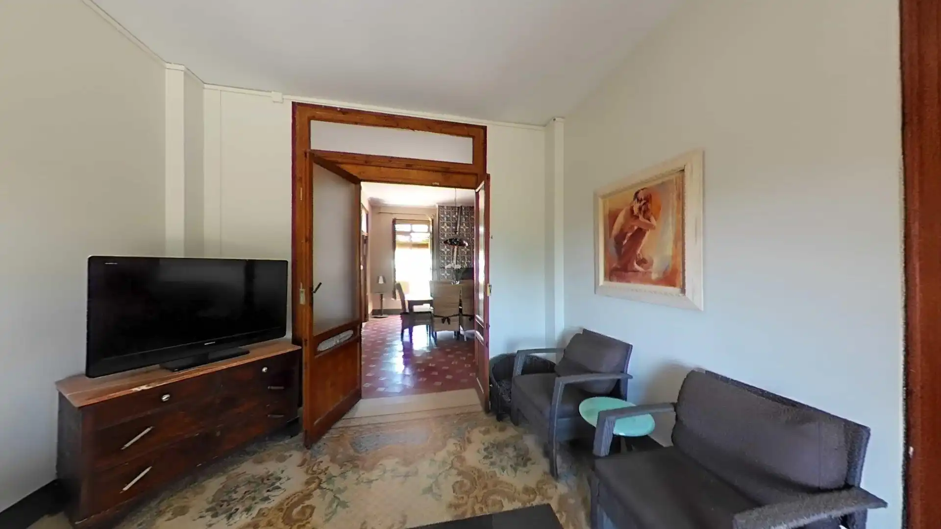 Sala d'estar de Finca rústica en venda en Villanueva de Castellón amb Calefacció, Jardí privat i Terrassa