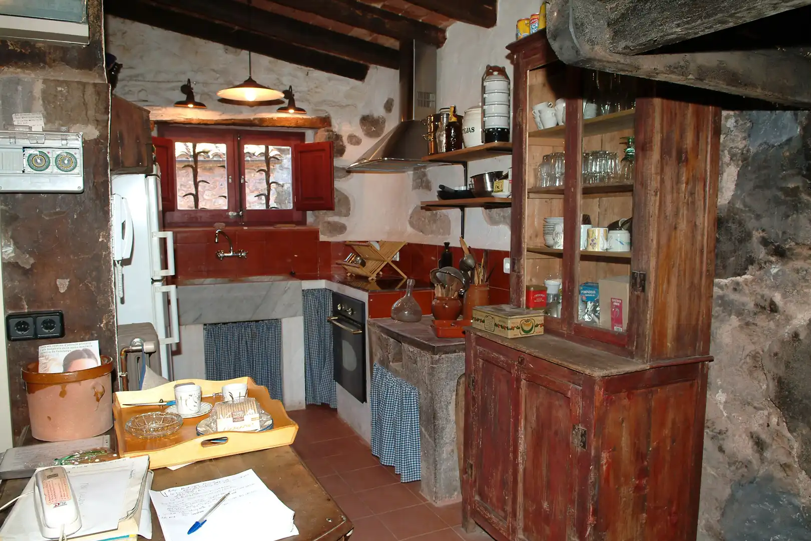 Cocina de Finca rústica en venta en Camprodon con Calefacción, Jardín privado y Terraza