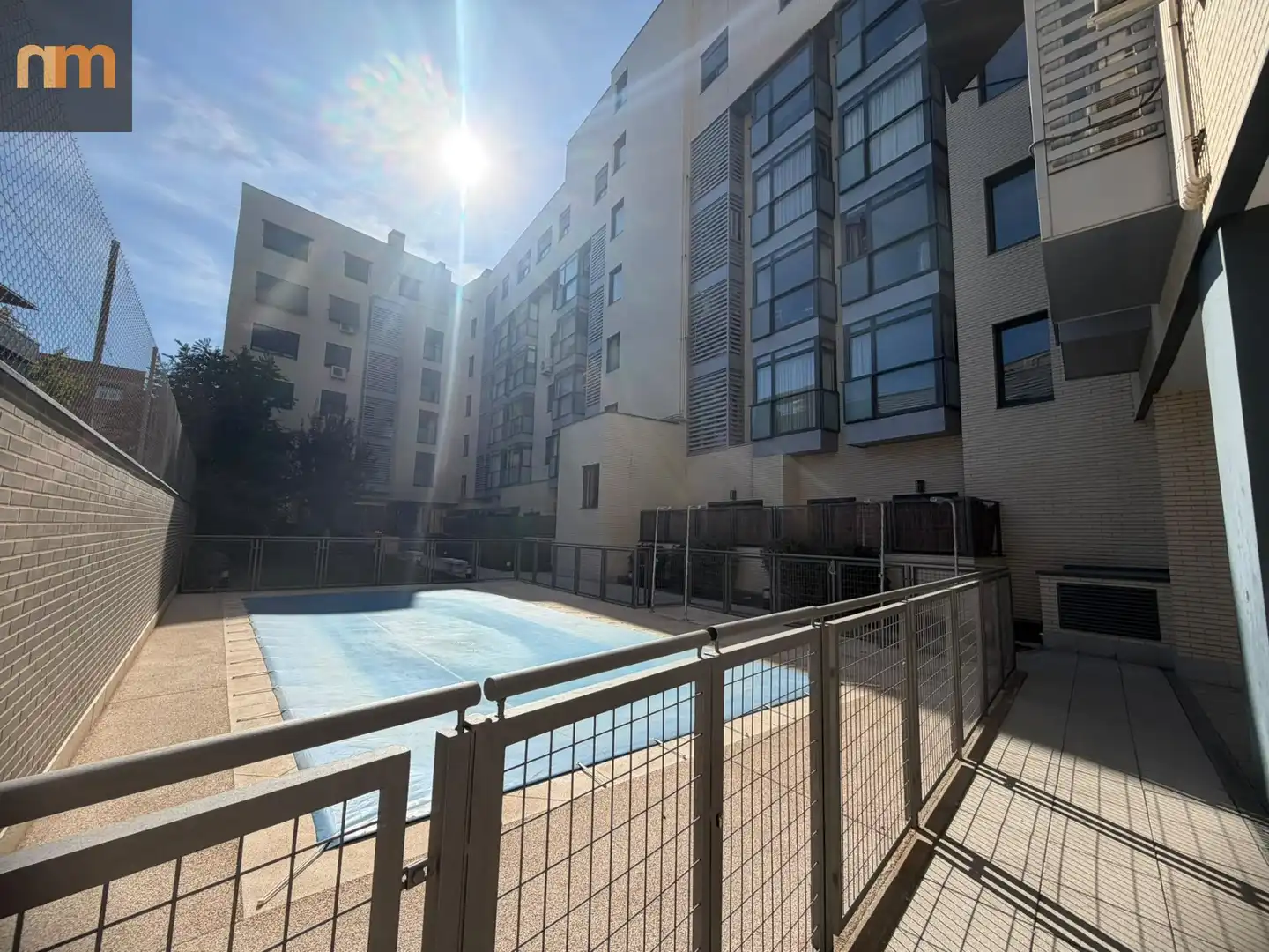 Swimming pool of Flat for sale in Madrid  with Air Conditioner, Heating and Private garden