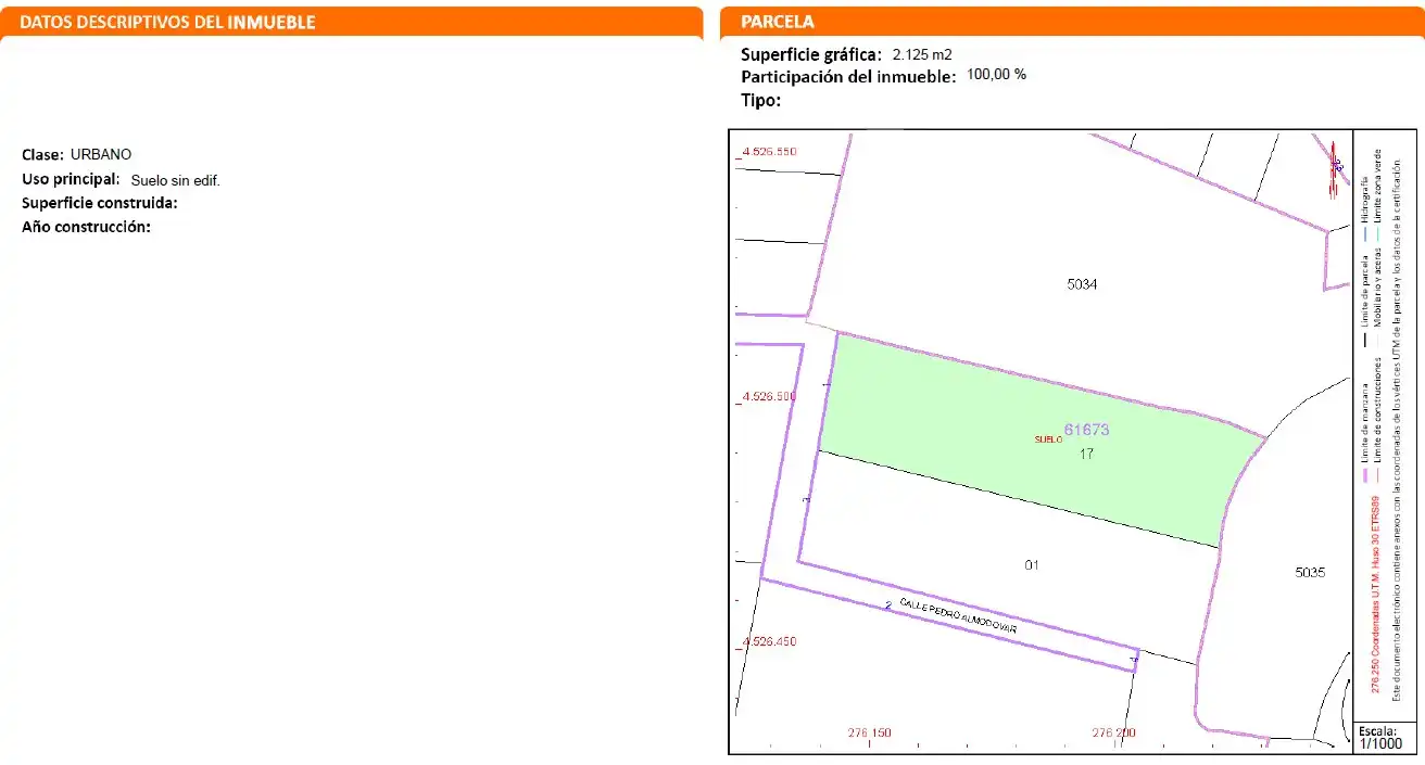 Residential land for sale in Calle Pedro Almodovar, imagen 4