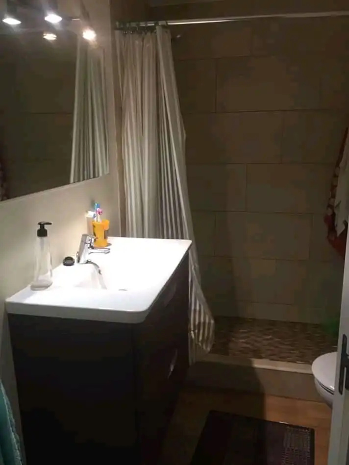 Badezimmer von Wohnung zur Miete in Vilanova i la Geltrú mit Heizung, Terrasse und Möbliert