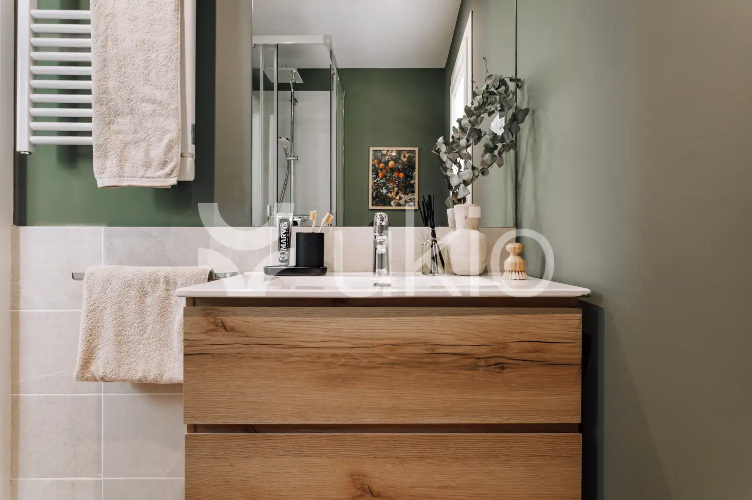 Baño de Ático de alquiler en Barcelona con Aire acondicionado, Calefacción y Terraza