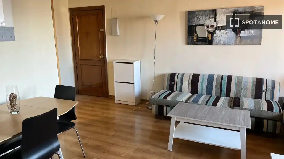 Sala d'estar de Pis de lloguer en Madrid amb Aire condicionat, Calefacció i Moblat