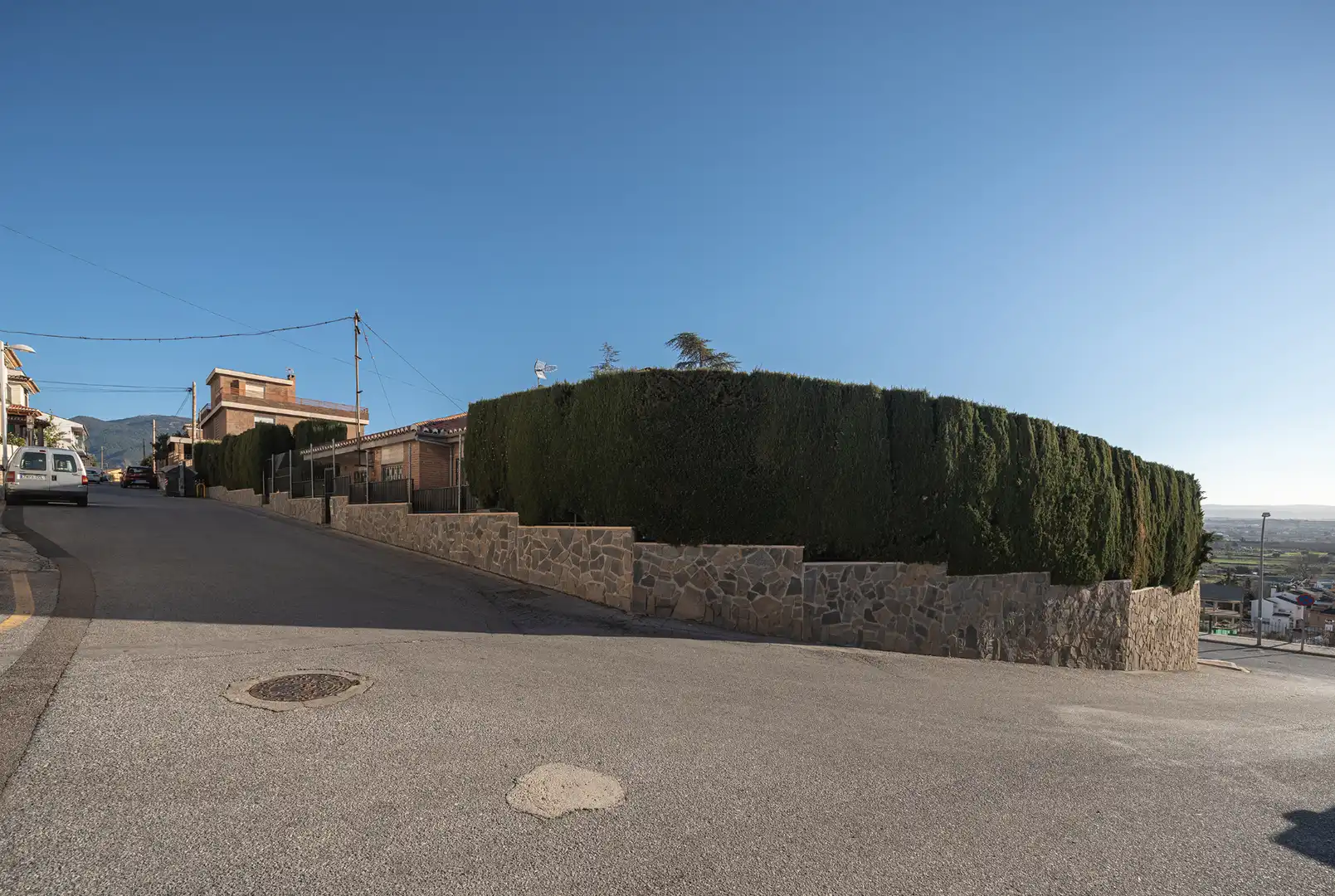 Vista exterior de Casa adosada en venta en Huétor Vega con Aire acondicionado, Terraza y Amueblado