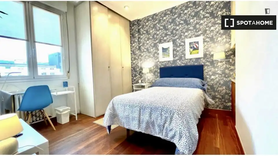 Habitación de Piso para compartir en Bilbao  con Aire acondicionado, Calefacción y Amueblado