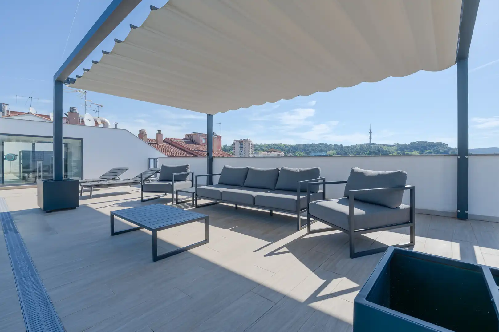 Terrace of Flat for sale in Girona  with Air Conditioner, Heating and Parquet flooring