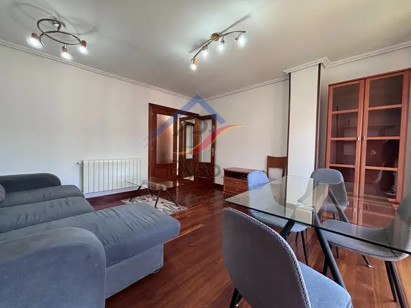 Sala d'estar de Pis de lloguer en Santander amb Calefacció, Parquet i Moblat