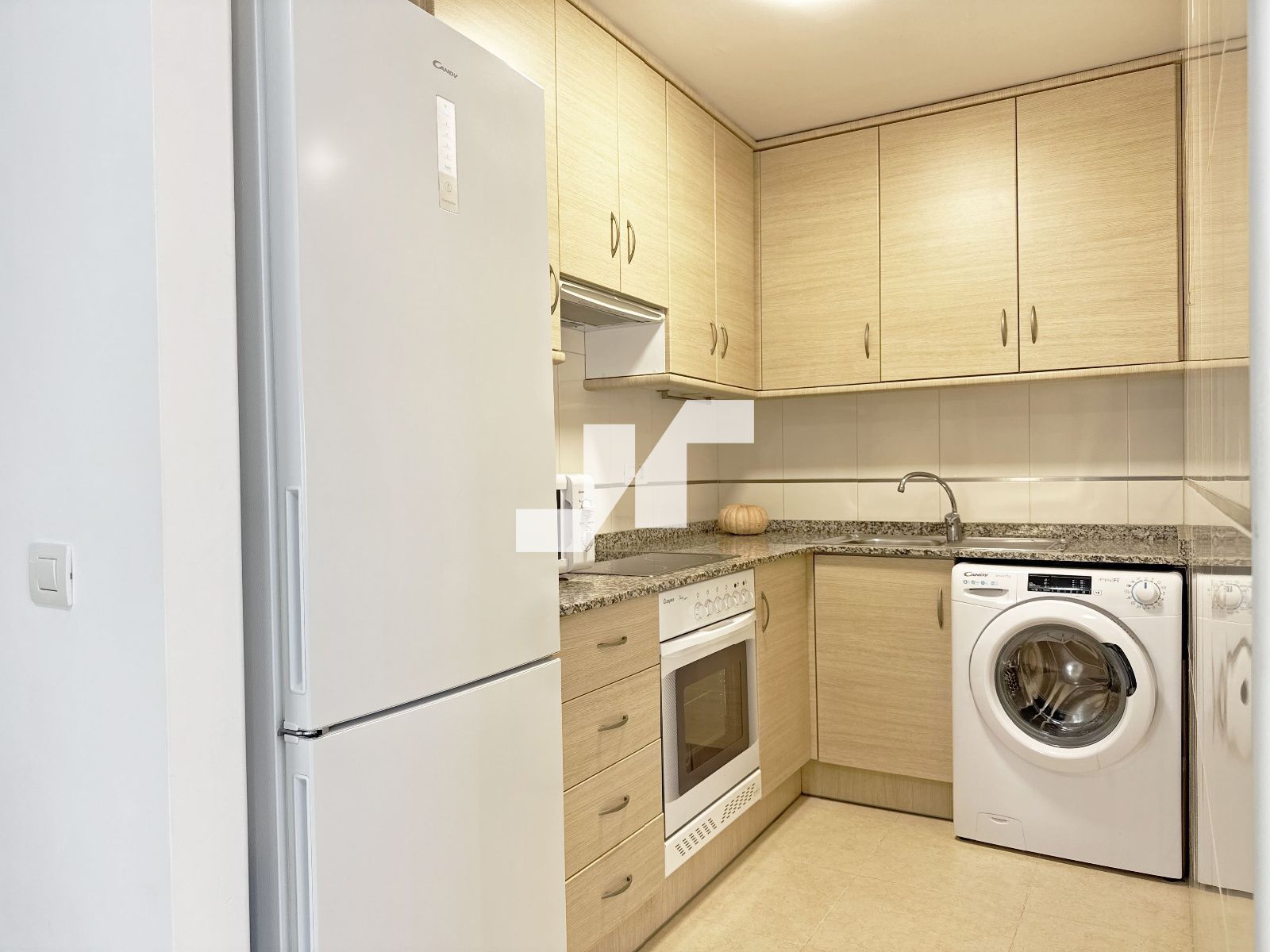 Cuina de Apartament en venda en Moncofa amb Aire condicionat, Terrassa i Piscina