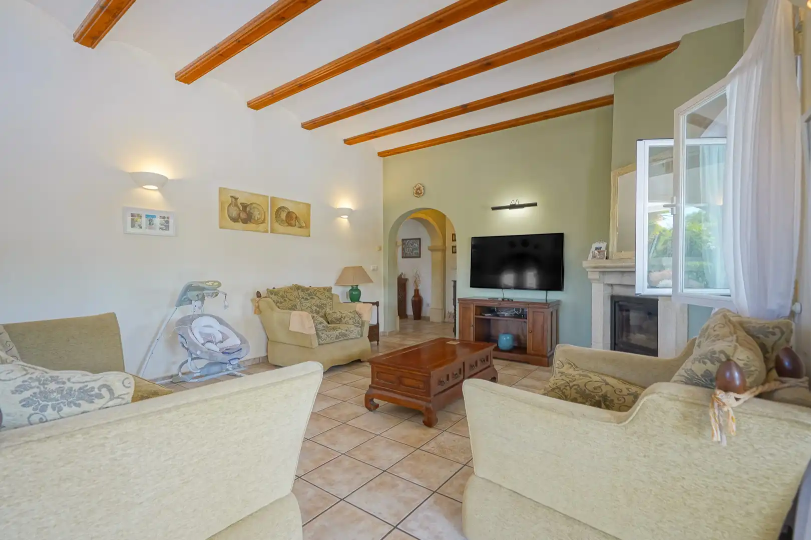 Living room of Houses for sale in Jávea / Xàbia  with Heating, Terrace and Swimming Pool