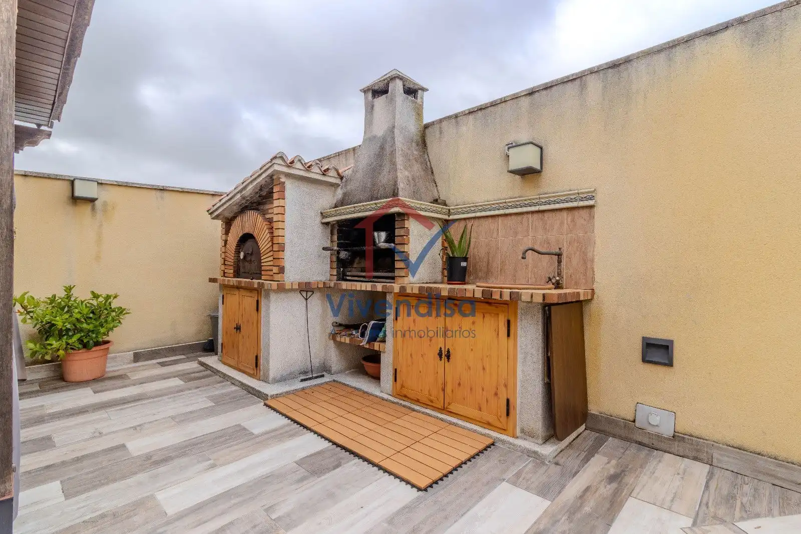 Terraza de Casa adosada en venta en Cabanillas del Campo con Terraza y Piscina
