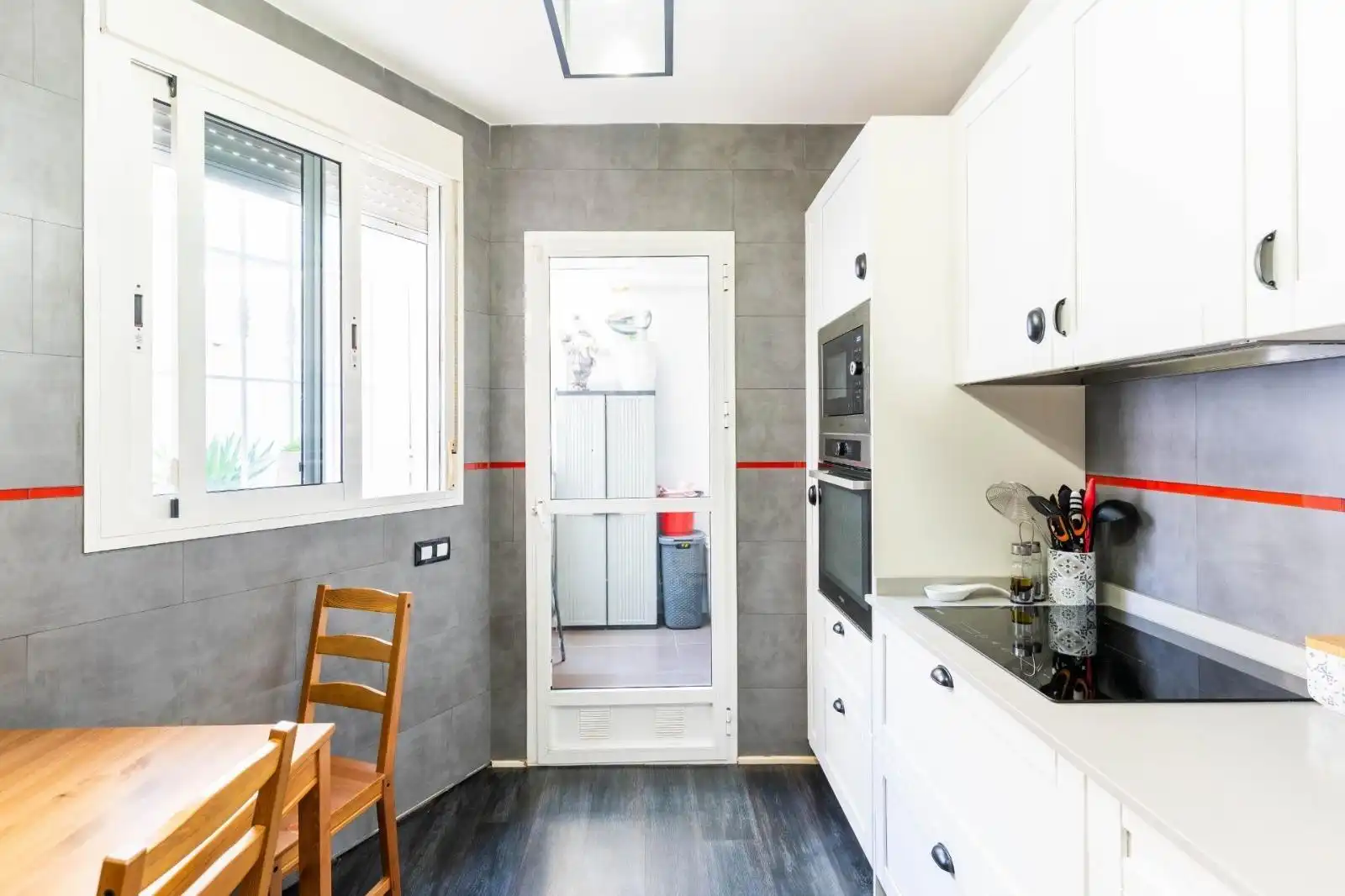 Cocina de Casa adosada en venta en Roquetas de Mar con Aire acondicionado y Terraza