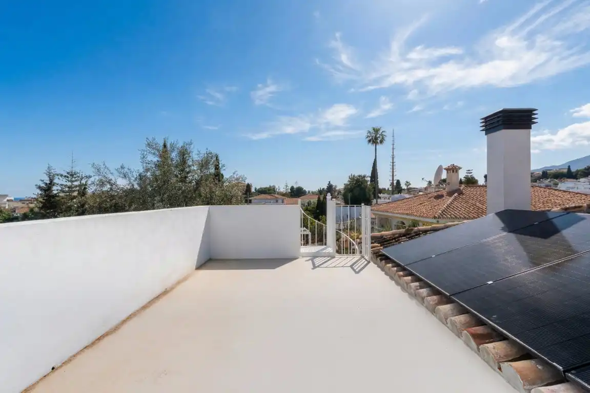Terrace of Detached homes for sale in Torremolinos  with Air Conditioner, Terrace and Swimming Pool