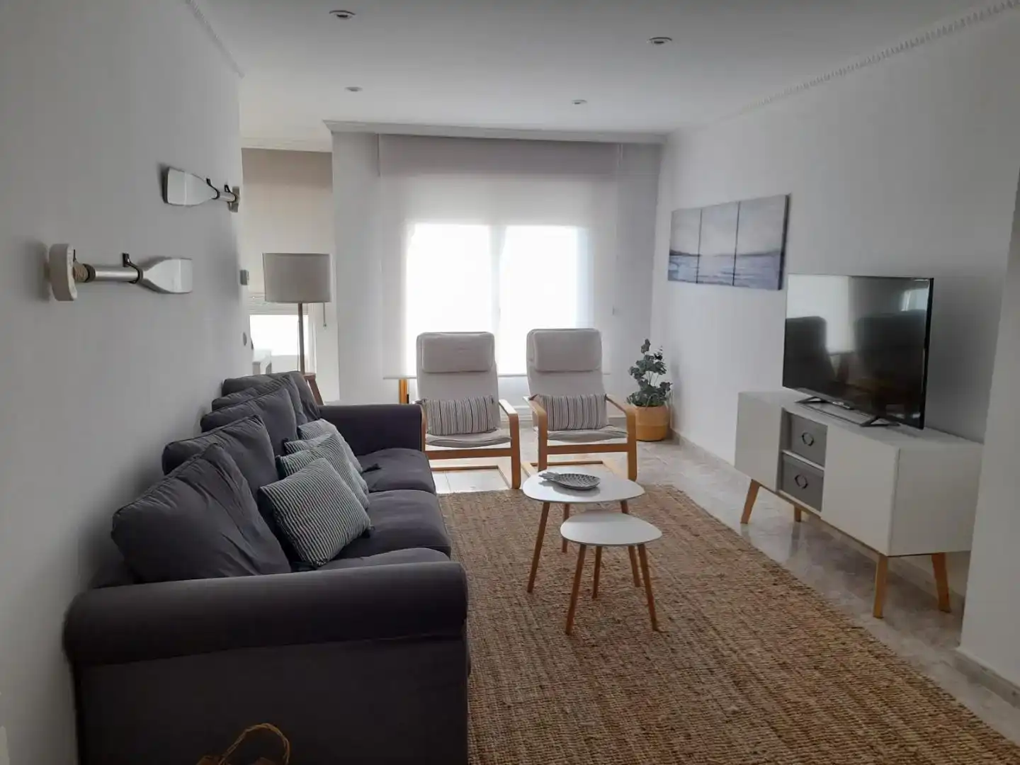 Wohnzimmer von Wohnung zur Miete in Vilagarcía de Arousa mit Möbliert und Balkon
