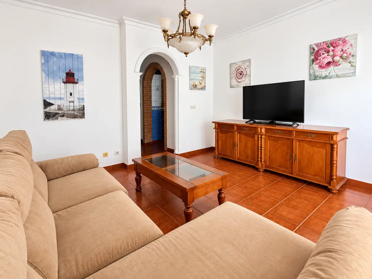 Sala d'estar de Apartament en venda en Los Boliches 