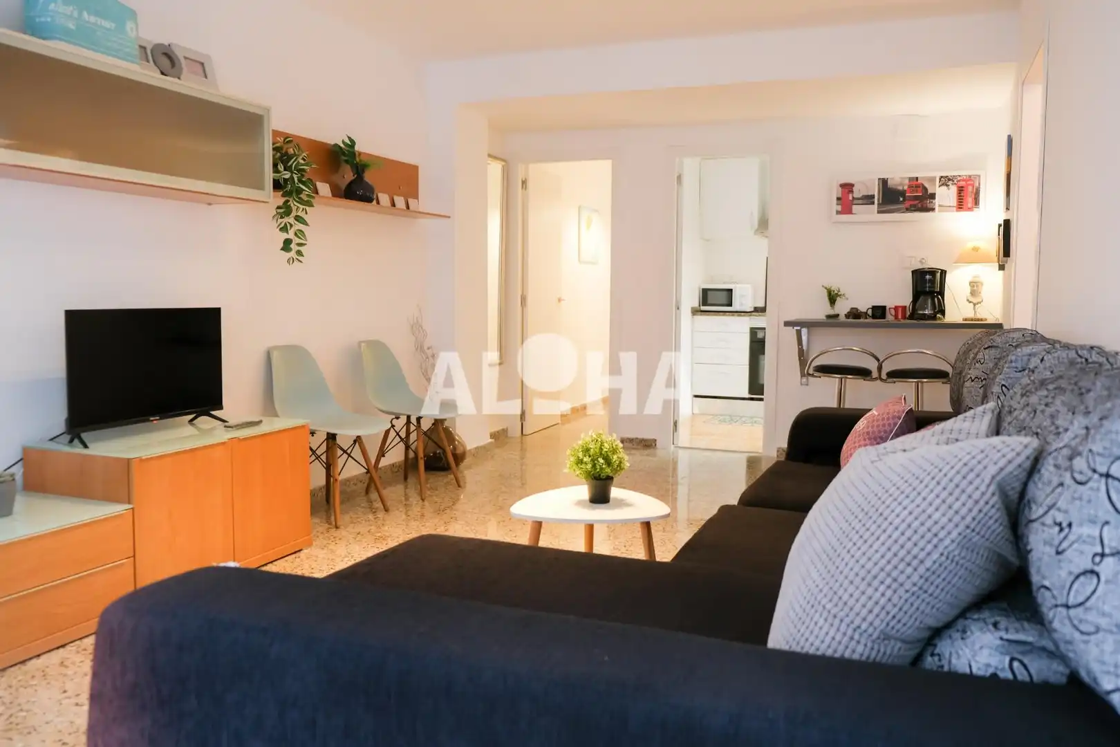 Sala de estar de Apartamento de alquiler en Moncada con Amueblado y Balcón