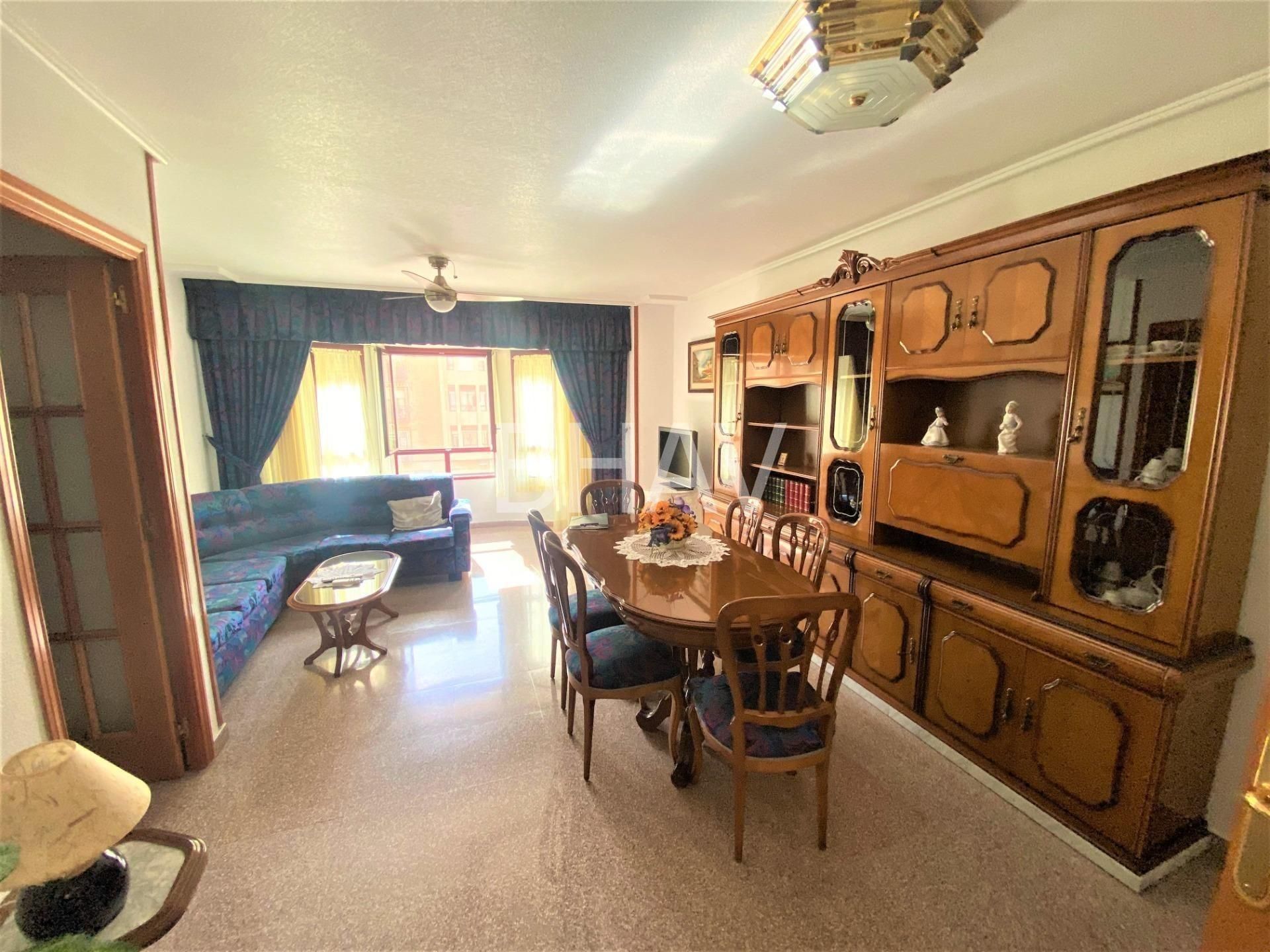 Living room of Flat to rent in Alicante / Alacant  with Air Conditioner, Terrace and Balcony