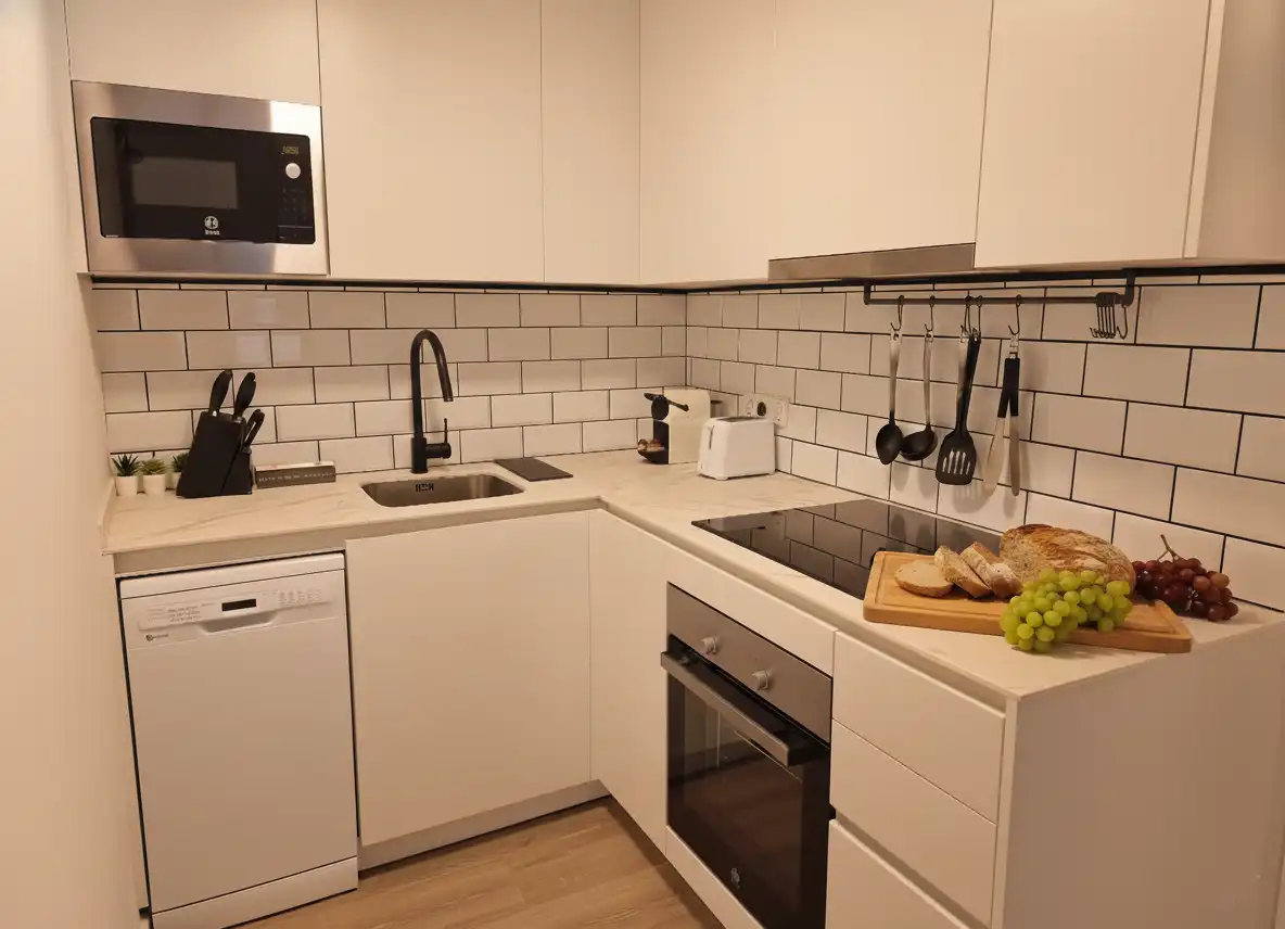 Cocina de Piso de alquiler en Platja Gran
