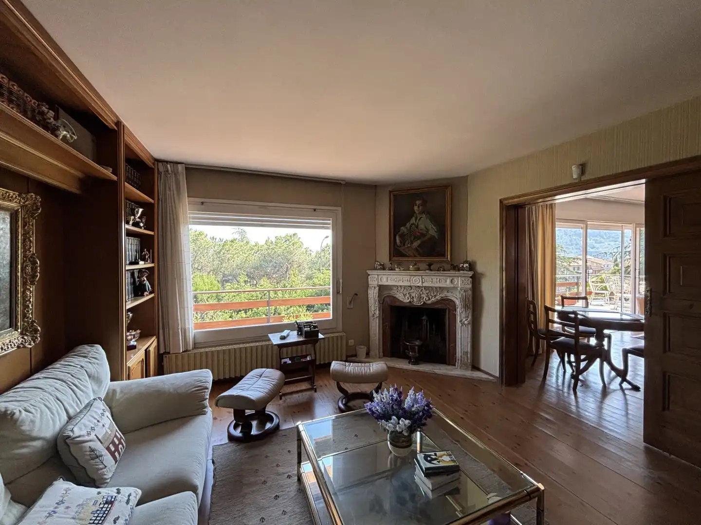 Sala de estar de Casa o chalet en venta en Sant Feliu de Codines con Calefacción, Jardín privado y Parquet