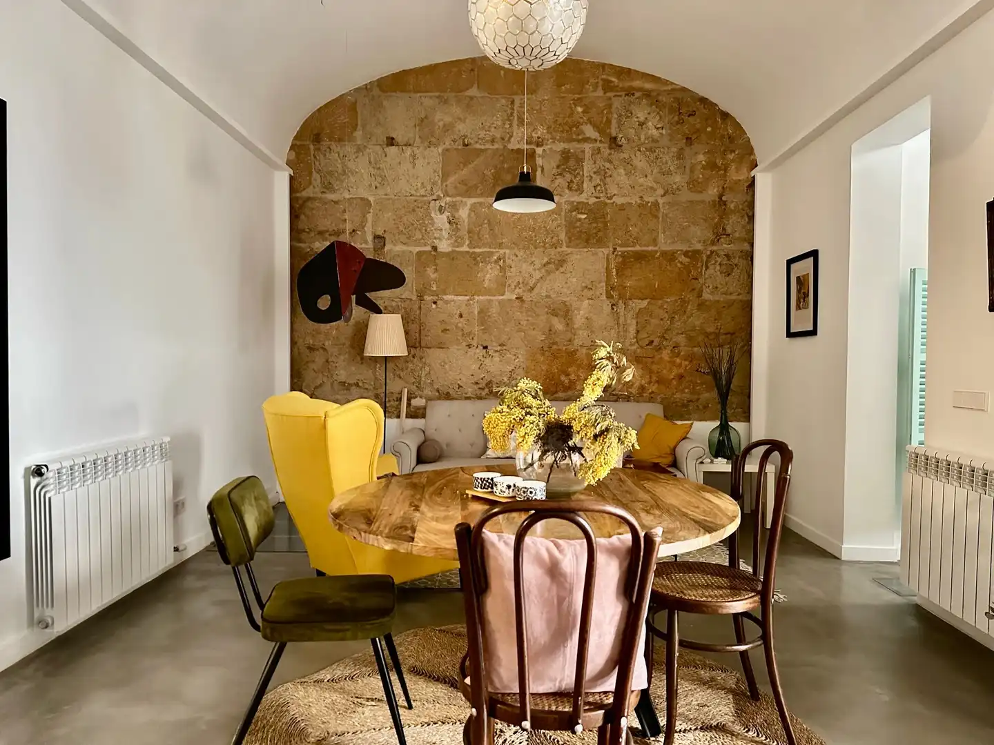 Menjador de Apartament de lloguer en  Palma de Mallorca amb Terrassa