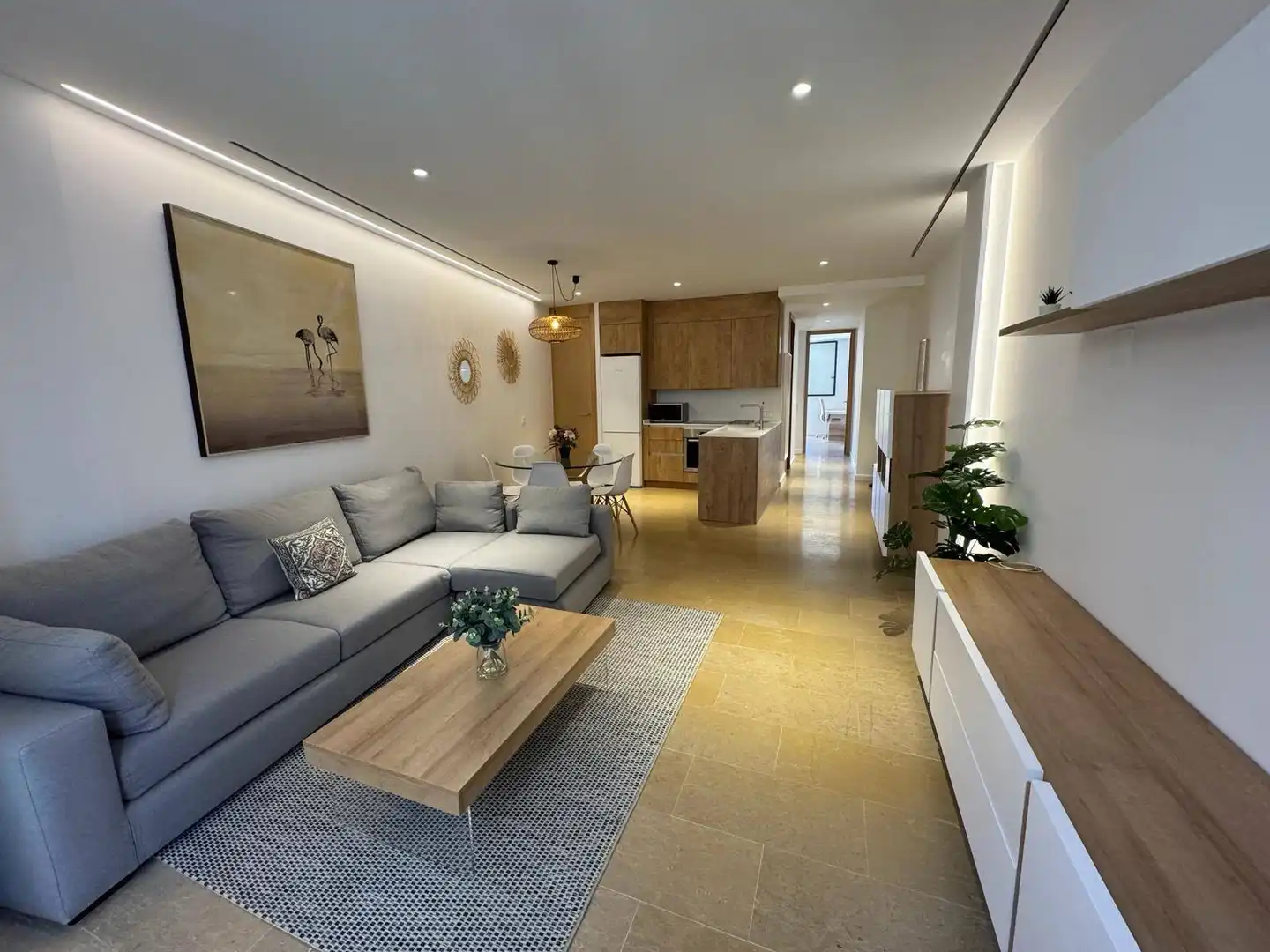 Wohnzimmer von Wohnung zur Miete in  Palma de Mallorca mit Klimaanlage, Heizung und Möbliert
