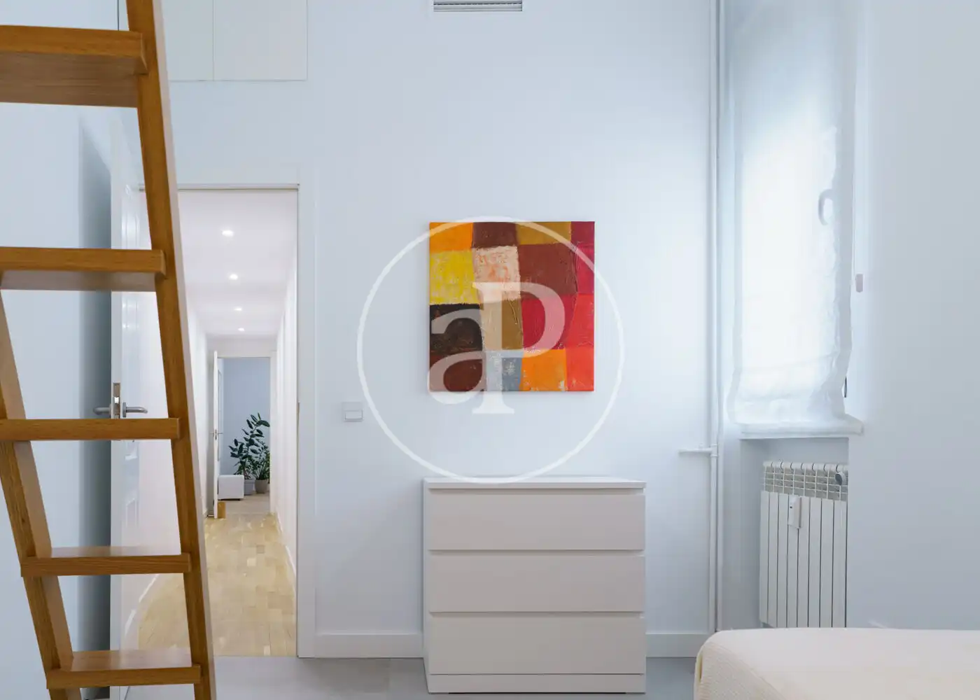 Bedroom of Flat for rent in Madrid  with Air Conditioner, Heating and Furnished