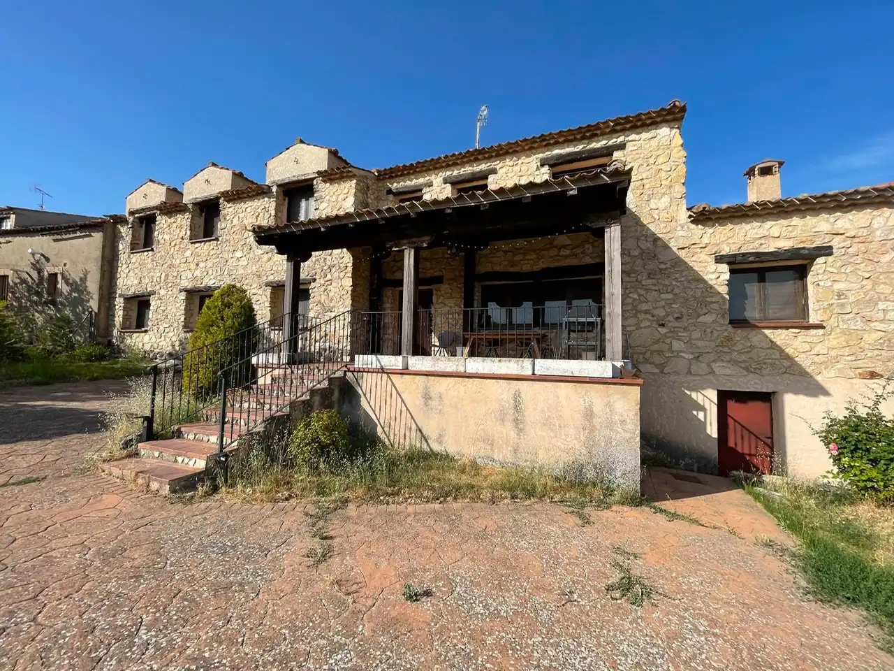 Vista exterior de Finca rústica en venda en Sepúlveda amb Calefacció, Jardí privat i Parquet