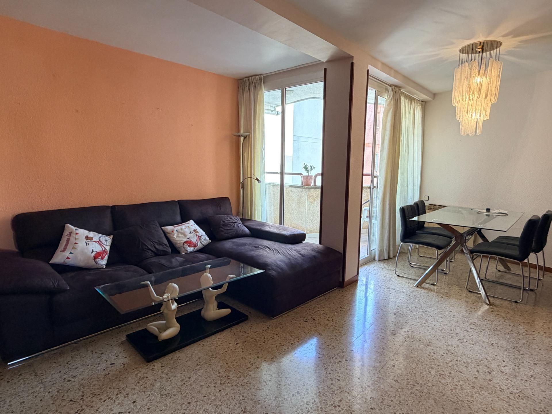 Living room of Flat to rent in  Barcelona Capital  with Heating, Terrace and Furnished
