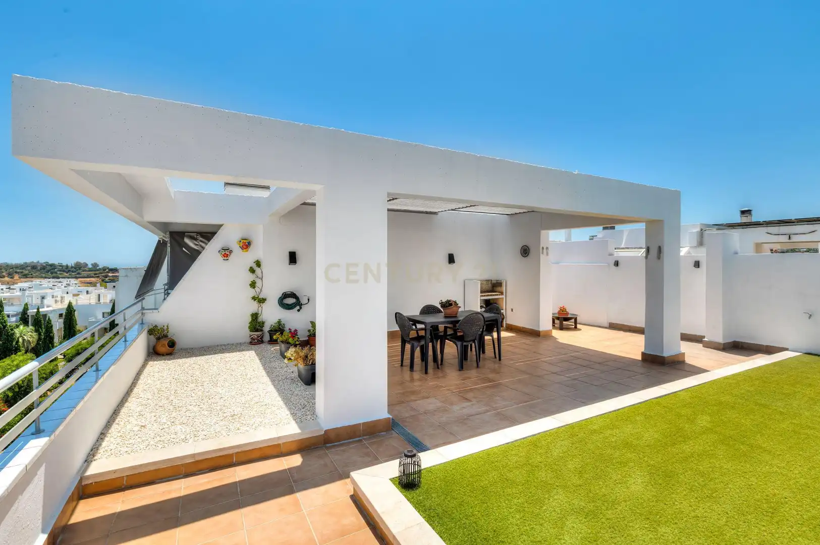Terrace of Apartments for sale in Mijas  with Air Conditioner and Swimming Pool