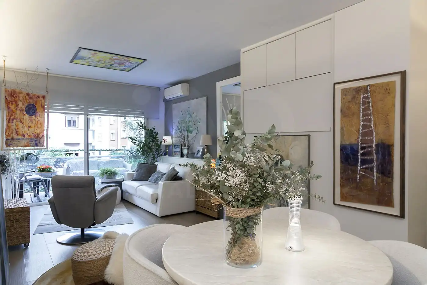 Sala de estar de Estudio en venta en Barcelona con Aire acondicionado y Calefacción