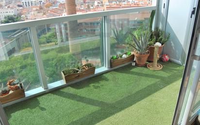 Balcony of Flat for sale in Terrassa  with Air Conditioner, Heating and Parquet flooring