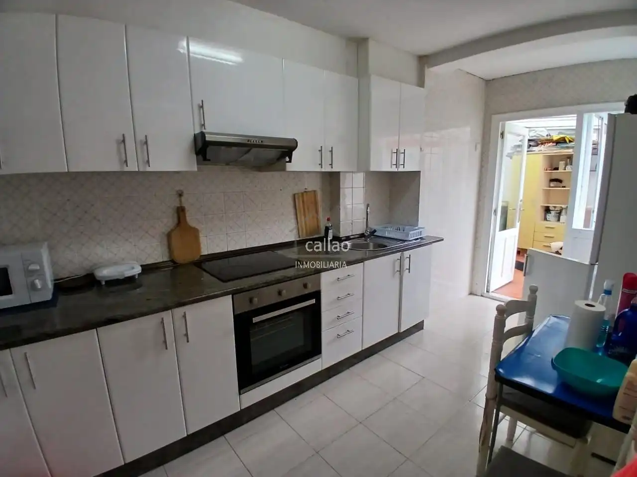 Kitchen of Flat for rent in Ferrol  with Terrace and Furnished