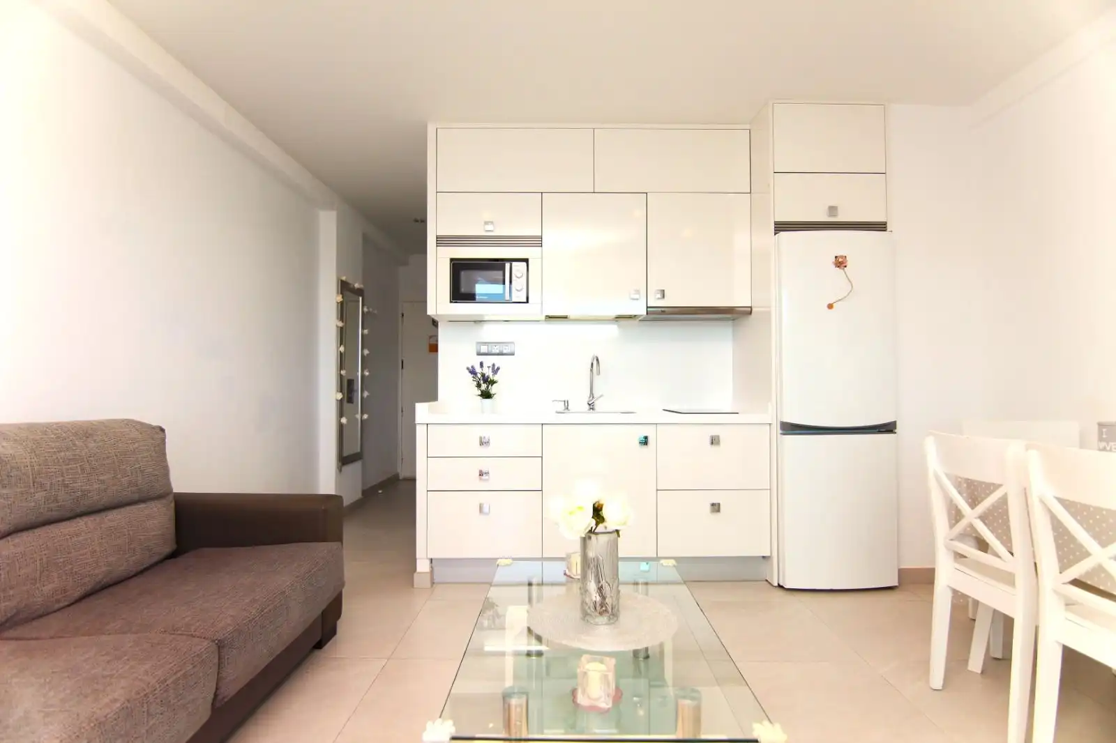 Cocina de Piso de alquiler en Mogán con Terraza, Amueblado y Microondas