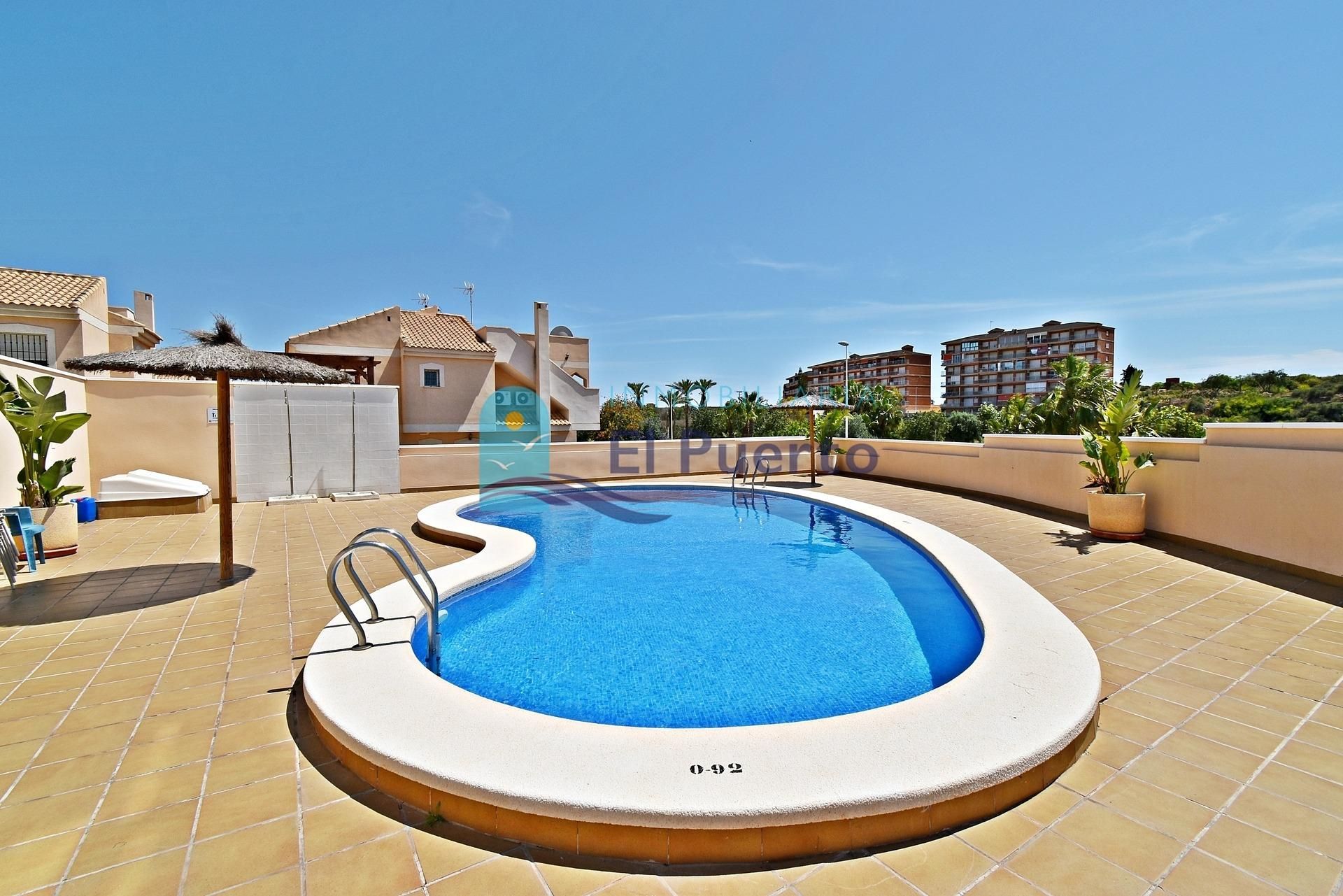 Piscina de Apartament en venda en Mazarrón amb Aire condicionat, Calefacció i Terrassa