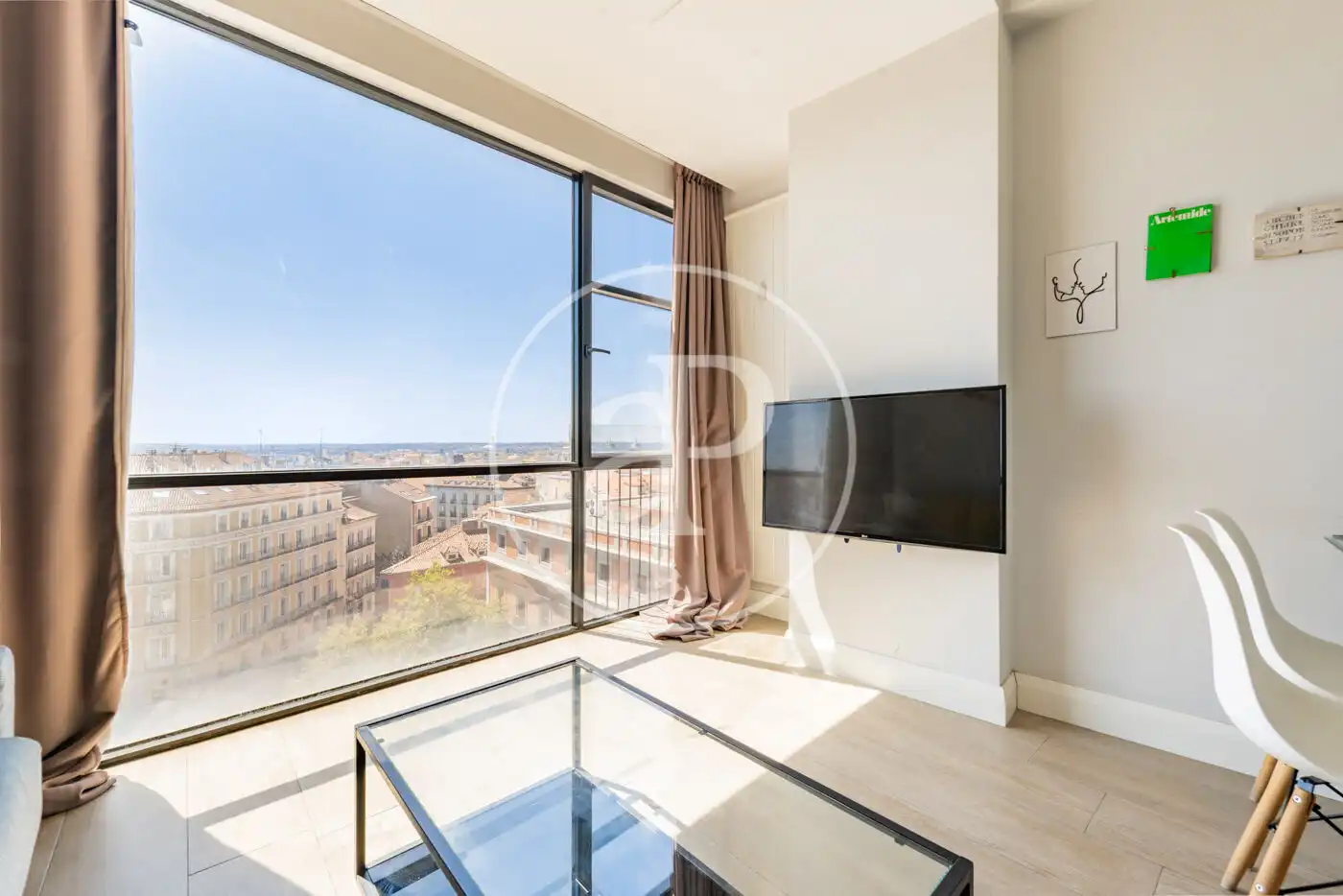 Wohnzimmer von Wohnung zur Miete in Madrid mit Klimaanlage, Heizung und Möbliert