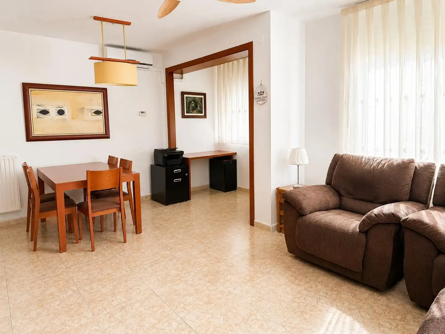 Sala de estar de Piso en venta en Sabadell con Aire acondicionado, Calefacción y Amueblado