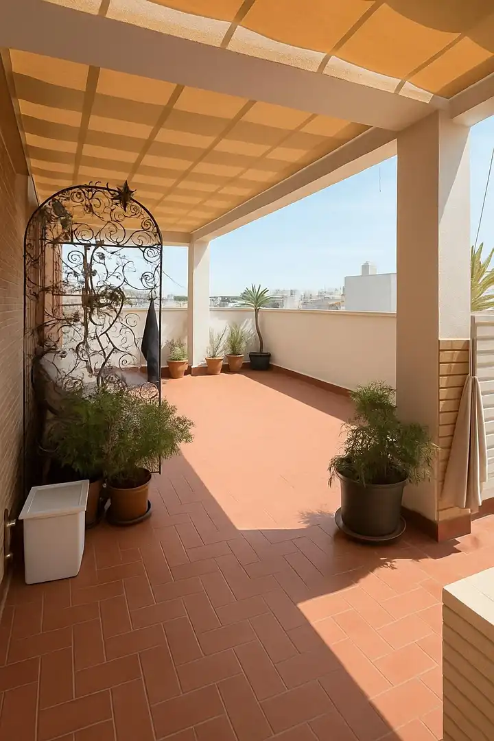 Terrassa de Àtic de lloguer en Elche / Elx amb Aire condicionat, Calefacció i Jardí privat